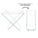 Ver imagem 4 de Varal de Chão Portátil Praticidade e Qualidade sem Ocupar Muito do Espaço