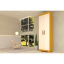 Ver imagem 1 de Armário Multiuso Casal Iris C- 2 Portas C- Chave Nature-off White - Acp