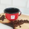 Caneca Esmaltada com Alça Vermelha Xícara em Ágata para Café 200ml Esmaltados Silva - 6