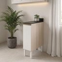 Ver imagem 6 de Balcão com Tampo 1 Porta MDF 30 cm Kali 1221722 Bianco Toq Branco Nicioli
