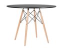 Ver imagem 1 de Mesa de Jantar Redonda Eames Eiffel 90cm PRETA