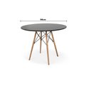 Ver imagem 2 de Mesa de Jantar Redonda Eames Eiffel 90cm PRETA