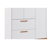Guarda Roupa Infantil 4 Portas e 2 Gavetas Jujuba Nature/branco - Permóbili Baby - 7