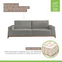 Ver imagem 4 de Sofá Living 4 Lugares Vicenza Mm Top 210cm Molas Ensacadas
