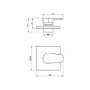 Ver imagem 2 de Acabamento Monocomando para Ducha Higiênica Base Deca - Preto Fosco Perflex