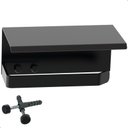 Ver imagem 3 de Porta Papel Higiênico de Parede Banheiro Inox Preto F.max