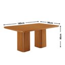 Ver imagem 4 de Mesa de Jantar Eloise 180cm Tampo MDF Canto Copo Laminado e 6 Cadeiras Lorena