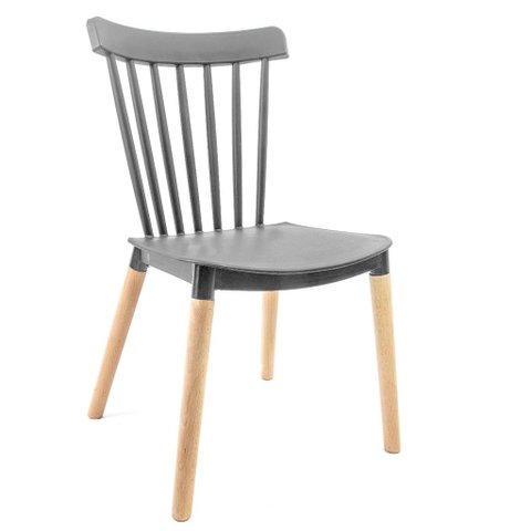 Cadeira Windsor Pp Cinza