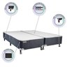 Cama Castor Queen Silver Star Air Double Face Tecnopedic 158x198x61 + Box Castor - 5