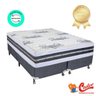 Cama Castor Queen Silver Star Air Double Face Tecnopedic 158x198x61 + Box Castor - 6