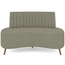 Ver imagem 3 de Sofá Chaise Living 2 Lugares 160cm para Sala Cayman K01 Bouclê Verde - Lyam Decor