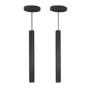 Ver imagem 1 de Kit 2 Pendente Tubo Palito Moderno 45cm - Preto