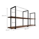 Ver imagem 7 de Prateleira Suspensa Grande Estilo Industrial Nicho Cozinha Aurora - Édecasamóveis