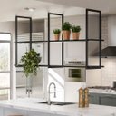 Ver imagem 3 de Prateleira Suspensa Grande Estilo industrial Nicho Cozinha Aurora - ÉdeCasaMóveis                                                              