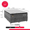Ver imagem 4 de Cama Box Baú Casal Bipartido Colchão Comfort Class Pillowtop Cinza/suede Cinza