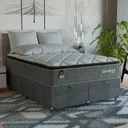 Ver imagem 7 de Cama Box Baú Casal Bipartido Colchão Comfort Class Pillowtop Cinza/suede Cinza