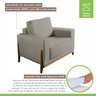 Poltrona para Sala de Estar Vicenza Mm Top 90cm - 4