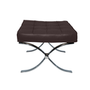 Ver imagem 3 de Banqueta Barcelona Base Cromada Couro Ecologico:café