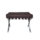 Ver imagem 2 de Banqueta Barcelona Base Cromada Couro Ecologico:café