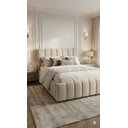Ver imagem 2 de Cama Estofada Queen 1,60m Premium Conforto Edesign Moderno Bege