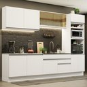 Ver imagem 1 de Armário de Cozinha Completa 310cm Branco Glamy Madesa 01