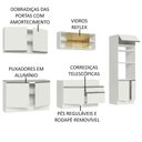 Ver imagem 5 de Armário de Cozinha Completa 310cm Branco Glamy Madesa 01