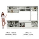 Ver imagem 6 de Armário de Cozinha Completa 310cm Branco Glamy Madesa 01