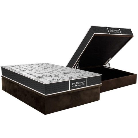 Cama Box Baú Casal: Colchão Molas Masterpocket Ensacadas Probel Prolastic Prodormir Sleep + Base