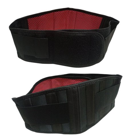 Cinta Lombar Magnetica Autoaquecedora Suporte Metalico De Postura Cinta Ajustavel Terapia Ortopedia 