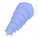 Ver imagem 1 de Kit 6 Tampas Silicone Panela Pote Universal Flexível Lavável