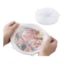 Ver imagem 4 de Kit 6 Tampas Silicone Panela Pote Universal Flexível Lavável