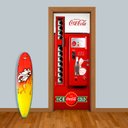 Ver imagem 1 de Adesivo de Porta Maquina Coca-cola Arte Destaque G - 0,93 X 2,13 Metros