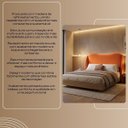 Ver imagem 7 de Cabeceira para Cama Box Estofada Persa 140cm Boucle Terracota Premium Pés em Sapatas Plasticas.
