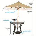 Ver imagem 2 de Kit 4 Cadeiras Fibra Azul Turquia E Mesa Preta E Bege