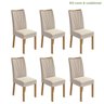 Conjunto com 6 Cadeiras para Sala de Jantar Apogeu - 1
