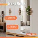 Ver imagem 7 de Guarda Roupas Casal com Espelho 8 Portas 6 Gavetas 100% MDF Serena
