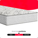 Ver imagem 4 de Cama Baú Solteiro Suede Cinza + Colchão D33 One Face Branco - e-Shop Casa