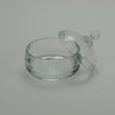 Ver imagem 7 de Potiche Decorativo de Vidro Transparente 9x10x10cm Tampa Enfeite Sala Mesa