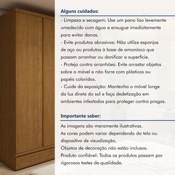 Guarda-roupa 4 Portas 3 Gavetas 100% Mdf Urbano - 12