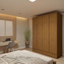 Ver imagem 1 de Guarda Roupa Casal 4 Portas com 5 Gavetas 100% MDF Urbano