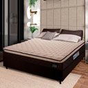 Ver imagem 1 de Cama Box Casal Colchão Espuma D33 Pillow Top 138x188x57cm Millenium Hellen