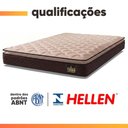 Ver imagem 5 de Cama Box Casal Colchão Espuma D33 Pillow Top 138x188x57cm Millenium Hellen