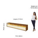 Ver imagem 5 de Rack para TV até 85 Polegadas com LED e Rodízios 211,4cm 100% MDF Requinte