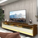 Ver imagem 1 de Rack para TV até 85 Polegadas com LED e Rodízios 211,4cm 100% MDF Requinte