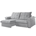 Ver imagem 3 de Sofá Retrátil e Reclinável 2,80m Pillow de 25 Cm Molas Pocket Berlin - Movenzo Estofados