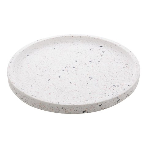 Bandeja Redonda Lyor de Mármore Terrazo 30cm