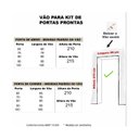 Ver imagem 5 de Kit Porta de Madeira 210x80cm Lisa Laqueada Moldufama Abertura Esquerda Cinza