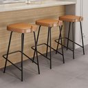 Ver imagem 2 de Kit 04 Banquetas Altas Cozinha e Área Gourmet Vik Estofada Couríssimo Whisky - Desk Design