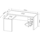 Ver imagem 2 de Mesa para Escritório Home Office ME4106 MDP Nogal - Gran Belo