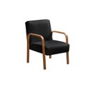 Ver imagem 2 de Kit 2 Poltronas Anita Conjunto Cadeiras Moderna Braço Madeira